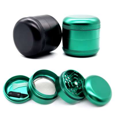 Unique Shaped Factory direct new round aluminum alloy 4-layer 60mm Metal Custom Logo Grinder